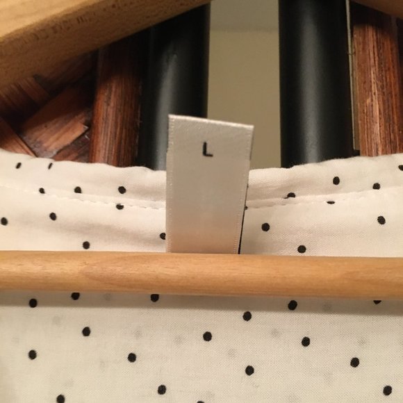 Itty Bitty Polka Dot Button Down Bamboo Dress Shirt In Large - Picture 5 of 6